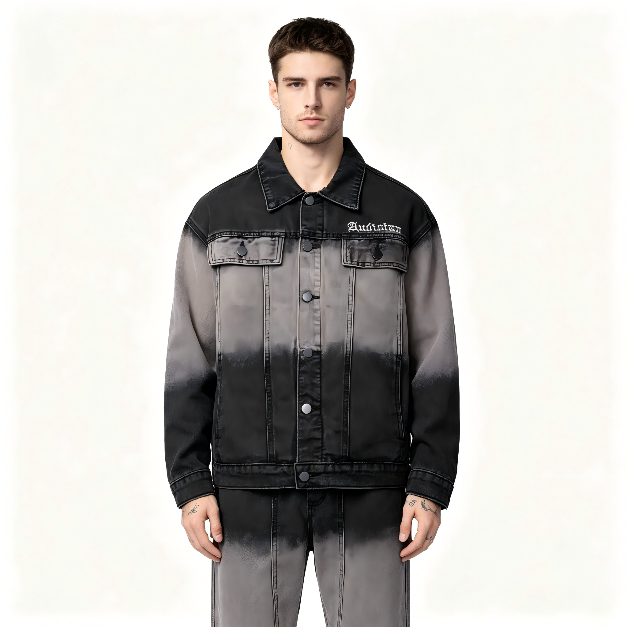 GrogeousBen  Men's Casual Slim Fit Denim Jacket  Jeans Jacket for Men Fashion Coat