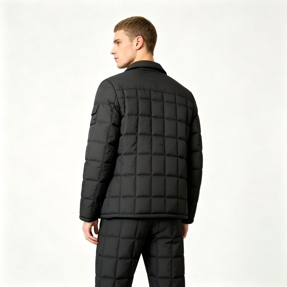GorgeousBen Men's Casual Windproof Jacket Detachable Hood Windproof Cuff Solid Color Outdoor Daily Wear Coat All Season Size M-3XL