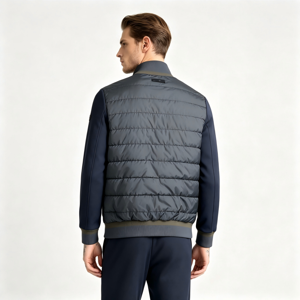 GorgeousBen Men's Fashion Casual Style Down Jacket 1400g Washed Cotton with Lining Strong Warmth, Comfortable Breathable