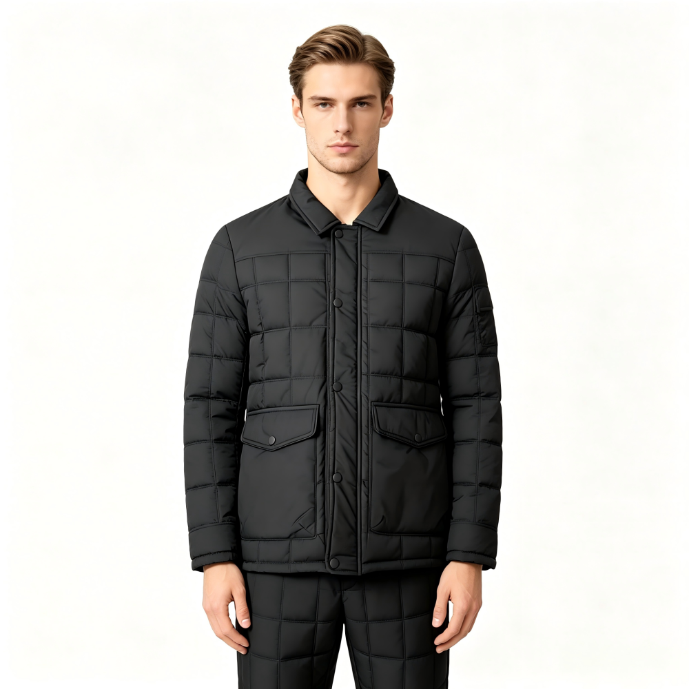 GorgeousBen Men's Casual Windproof Jacket Detachable Hood Windproof Cuff Solid Color Outdoor Daily Wear Coat All Season Size M-3XL