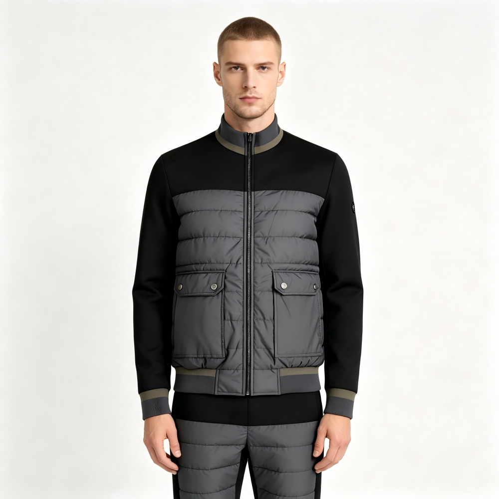 GorgeousBen GB-BV040A Men Cotton Jacket Black
