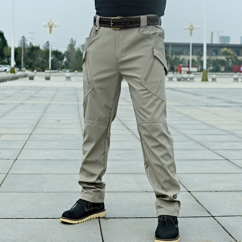 GorgeousBen Men's Tactical Camo Cargo Pants, Multi-Pocket, Quick-Dry, Outdoor Wear
