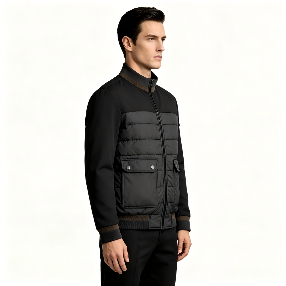 GorgeousBen Men Winter Cotton Jacket Warm Windproof Standard Size