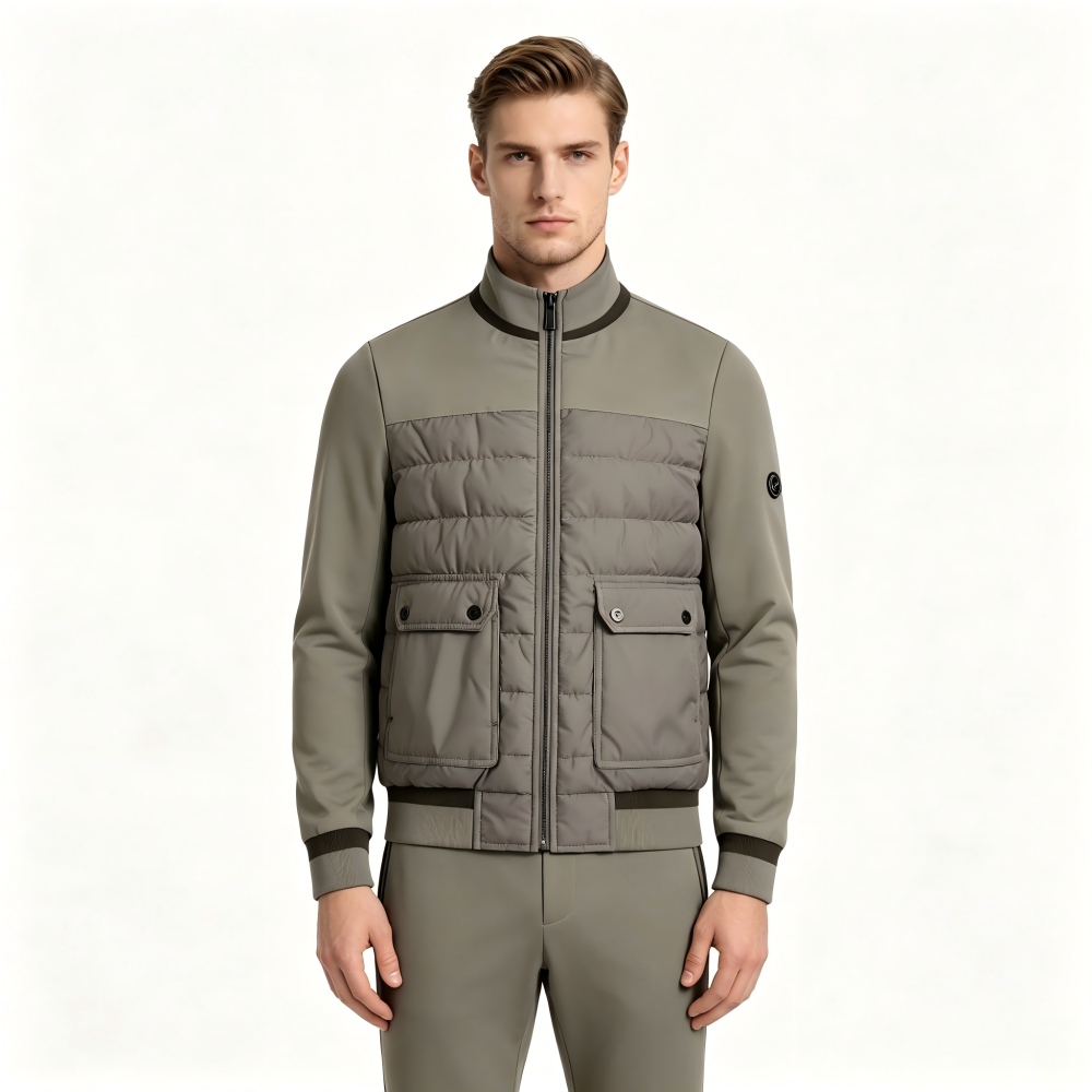 GorgeousBen GB-BV040A Men Cotton Jacket Black