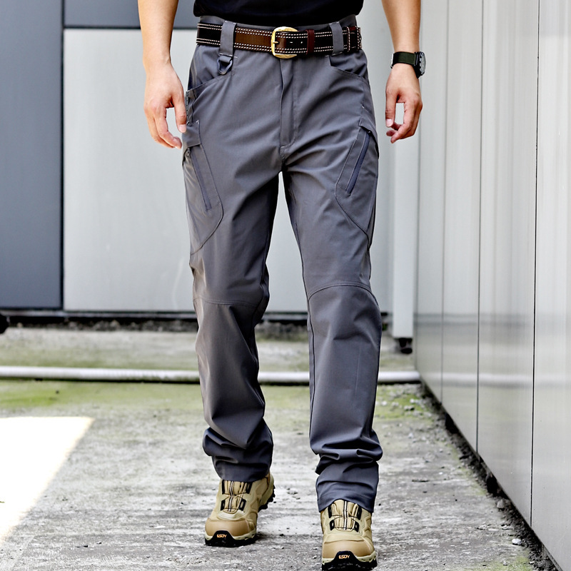 GorgeousBen Men's Tactical Camo Cargo Pants, Multi-Pocket, Quick-Dry, Outdoor Wear