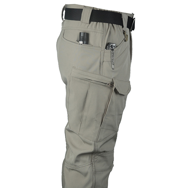GorgeousBen Men's Tactical Camo Cargo Pants, Multi-Pocket, Quick-Dry, Outdoor Wear
