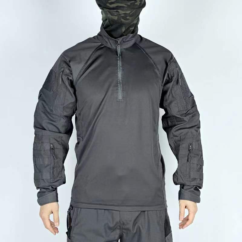 GorgeousBen Men's Tactical Combat Shirt, Breathable Military Training Top