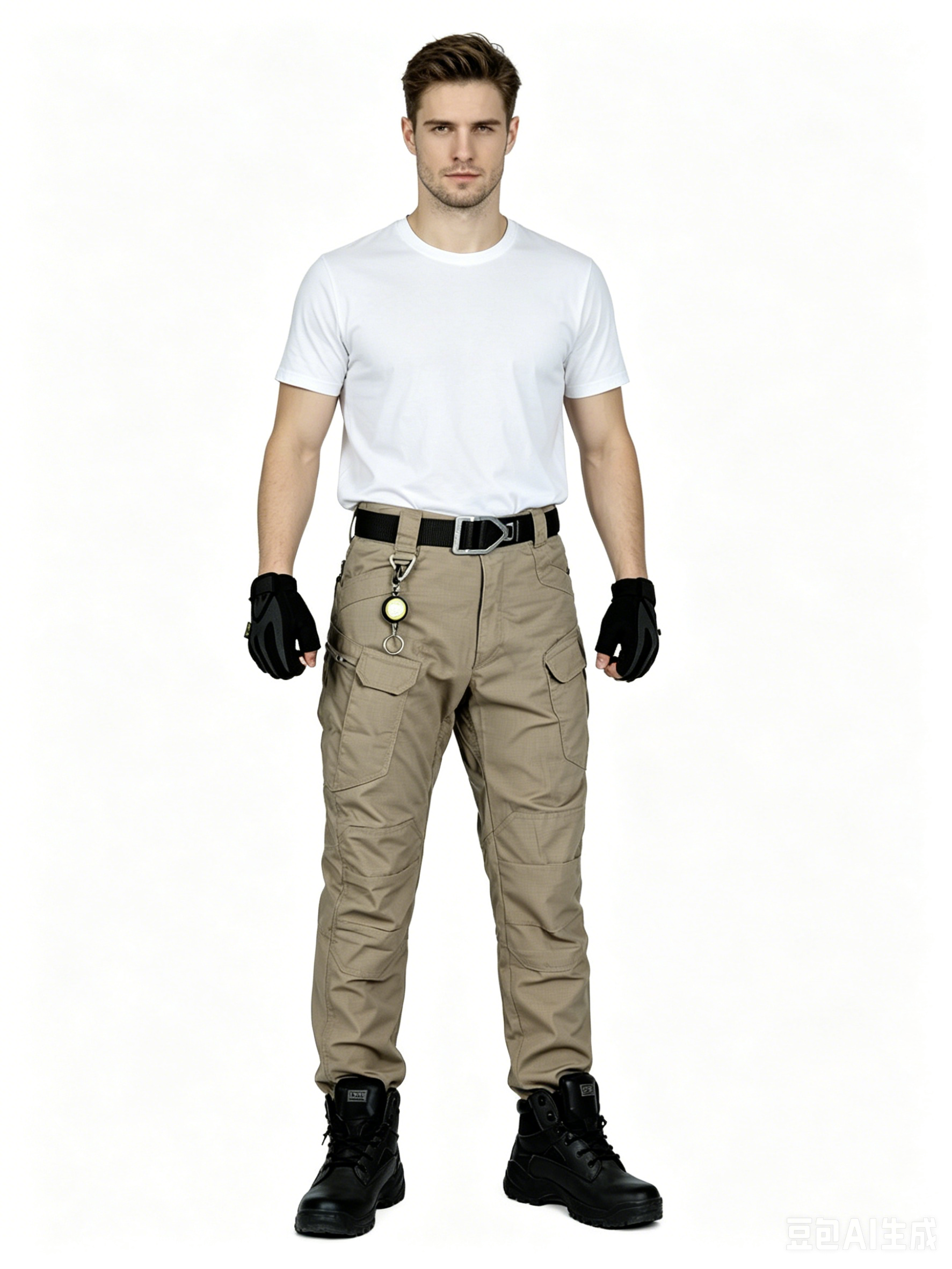 GorgeousBen Men's Camo Tactical Cargo Pants, Multi-Pocket Outdoor Wear