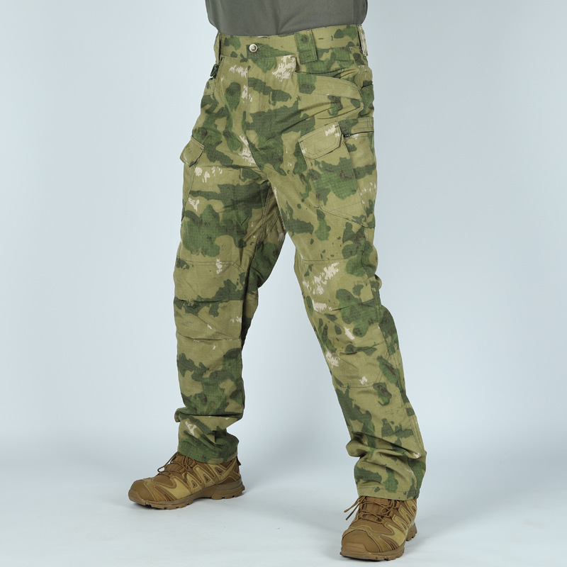 GorgeousBen Men's Camo Tactical Cargo Pants, Multi-Pocket Outdoor Wear