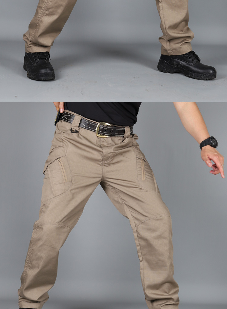 GorgeousBen Men's Camo Tactical Cargo Pants, Multi-Pocket Outdoor Wear