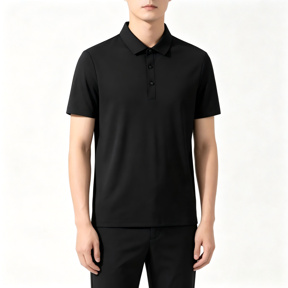 GorgeousBen Men's High Stretch Ice Silk Polo Shirts