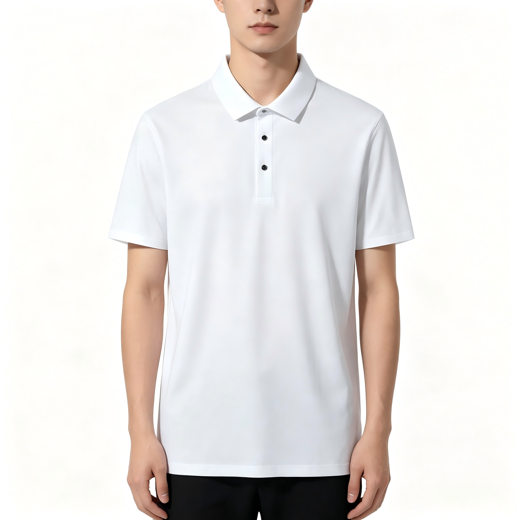 GorgeousBen Men's High Stretch Ice Silk Polo Shirts