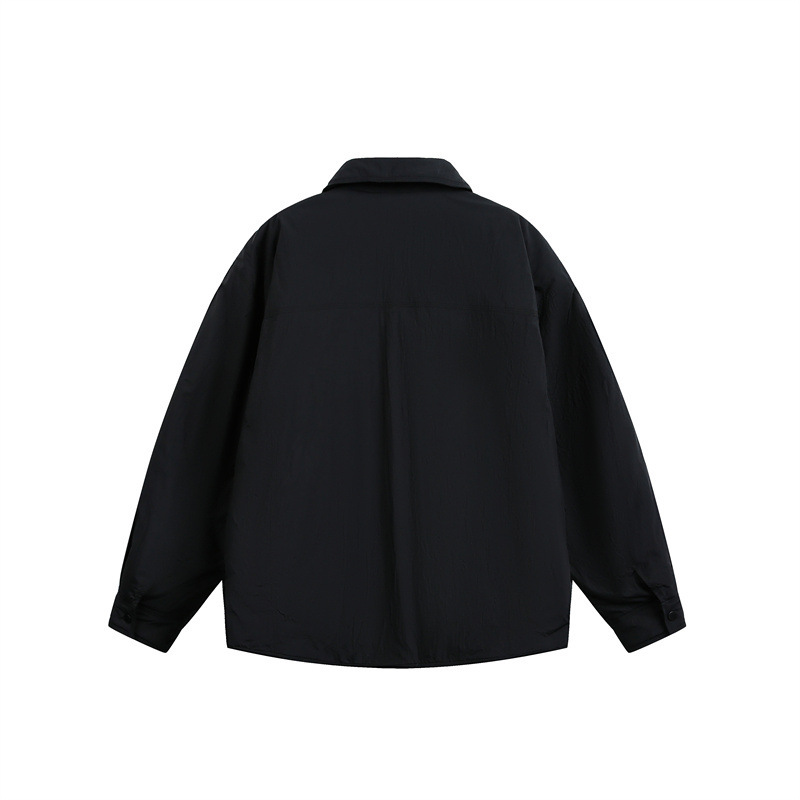 GorgeousBen Men’s Japanese Style Down Shirt Jacket Loose Fit
