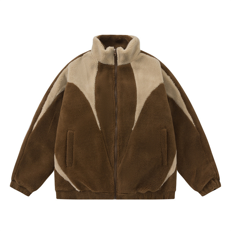 GorgeousBen Men’s Color Block Fleece Lined Puffer Jacket