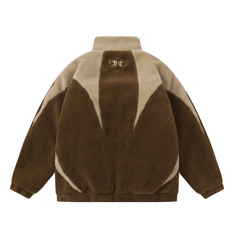 GorgeousBen Men’s Color Block Fleece Lined Puffer Jacket