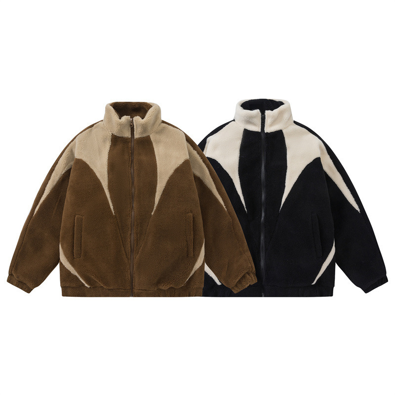 GorgeousBen Men’s Color Block Fleece Lined Puffer Jacket