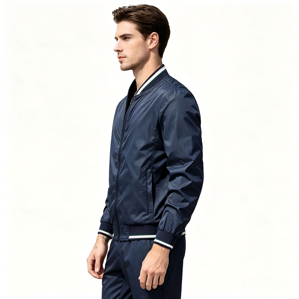 GorgeousBen Men's Casual Fleece Lined Stand Collar Jacket for Winter Outdoor Commute