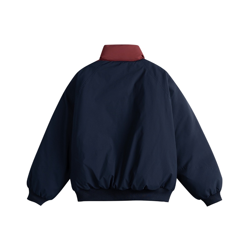 GorgeousBen Men's Color Block Puffer Jacket Winter Casual Windproof Coat