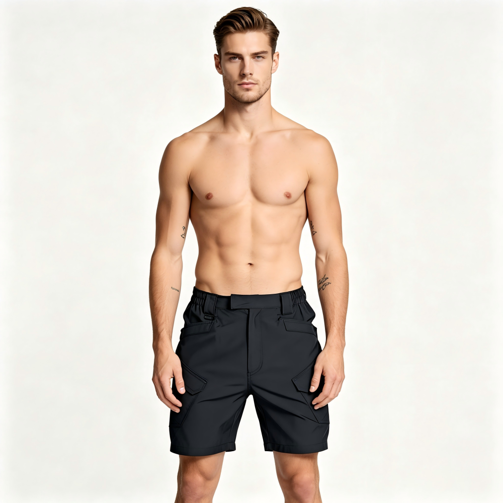 GorgeousBen Men's Quick-Dry Tactical Cargo Shorts, Multi-Pocket Casual Work Shorts