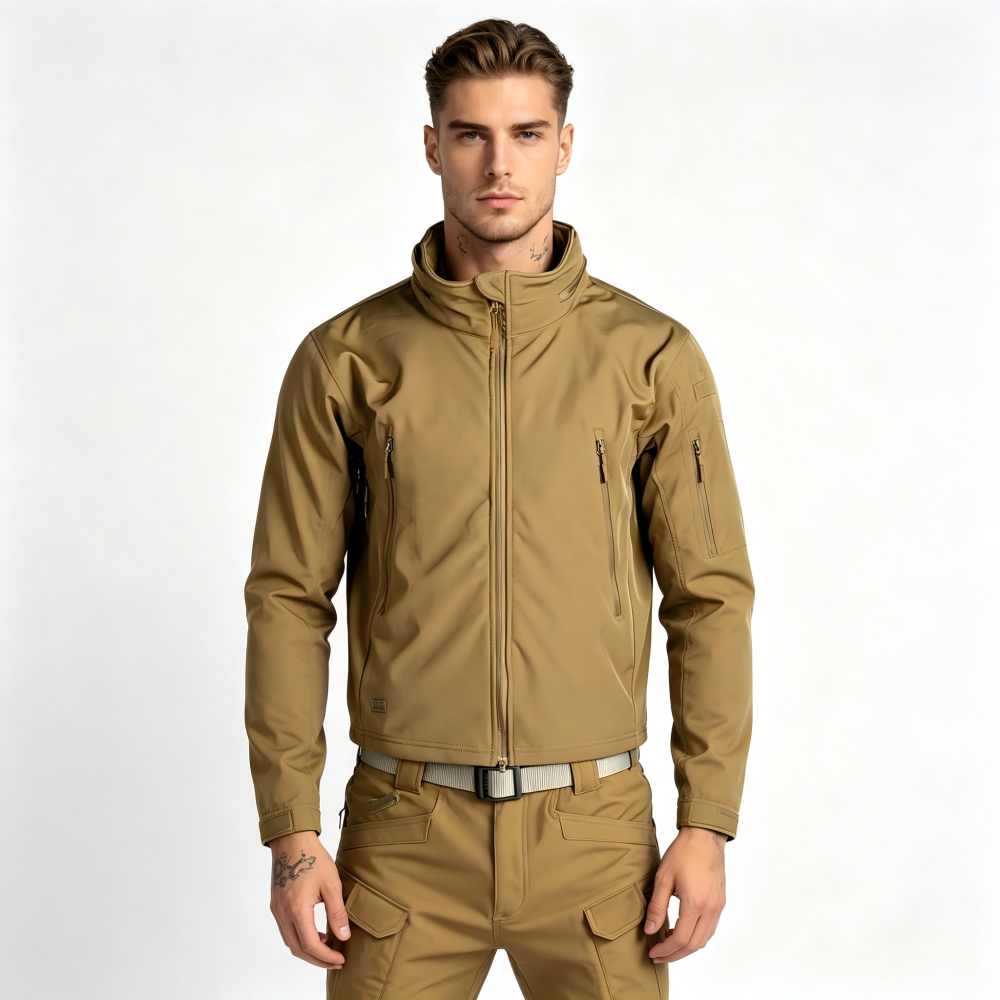 GorgeousBen Men's Tactical Softshell Suit, Waterproof Windproof Outdoor Set