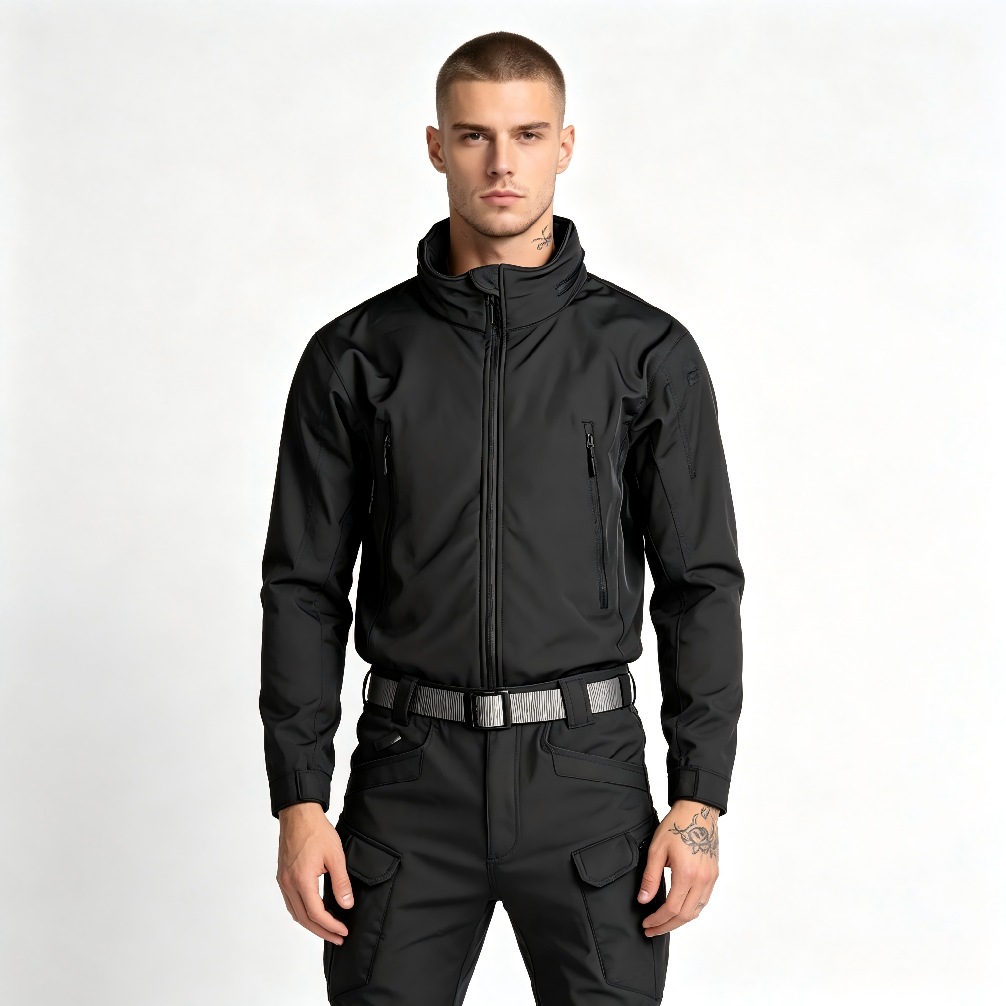 GorgeousBen Men's Tactical Softshell Suit, Waterproof Windproof Outdoor Set