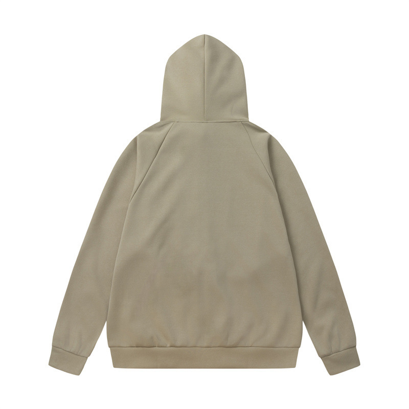 GorgeousBen Men's American Graffiti Star Zip-Up Hoodie, Loose Fit, Casual Streetwear