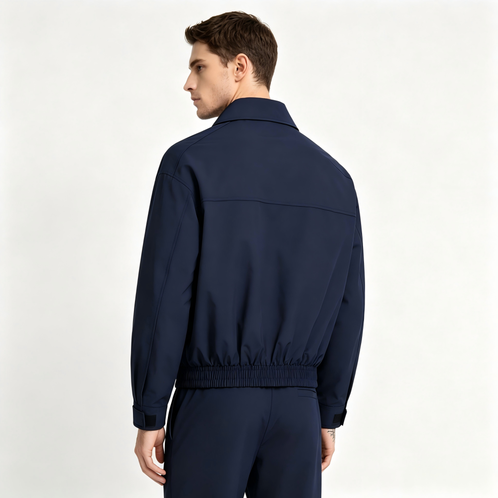 GorgeousBen Men's Retro Workwear Jacket, Loose Fit Casual Bomber Coat