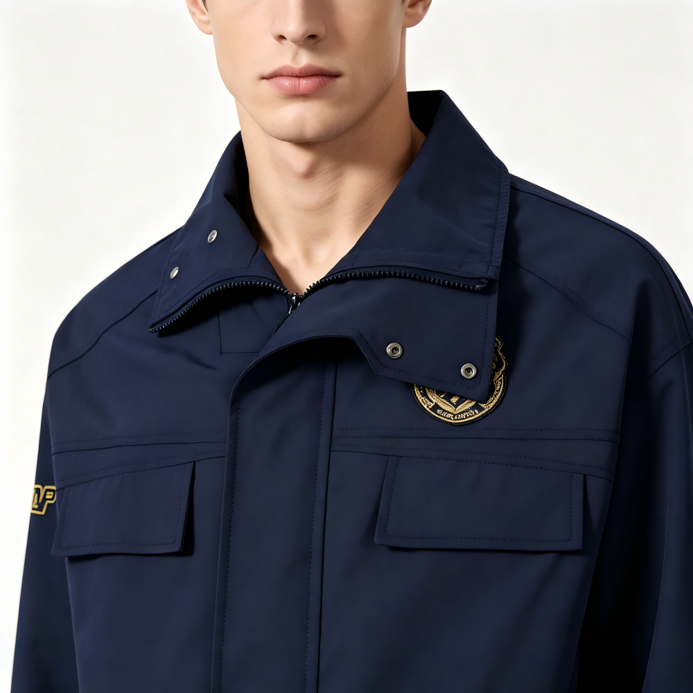 GorgeousBen Men's Retro Workwear Jacket, Loose Fit Casual Bomber Coat