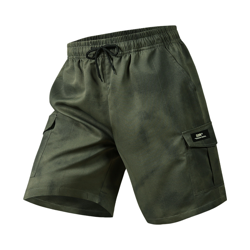 GorgeousBen Men's Gradient Cargo Shorts, Breathable Casual Summer Shorts