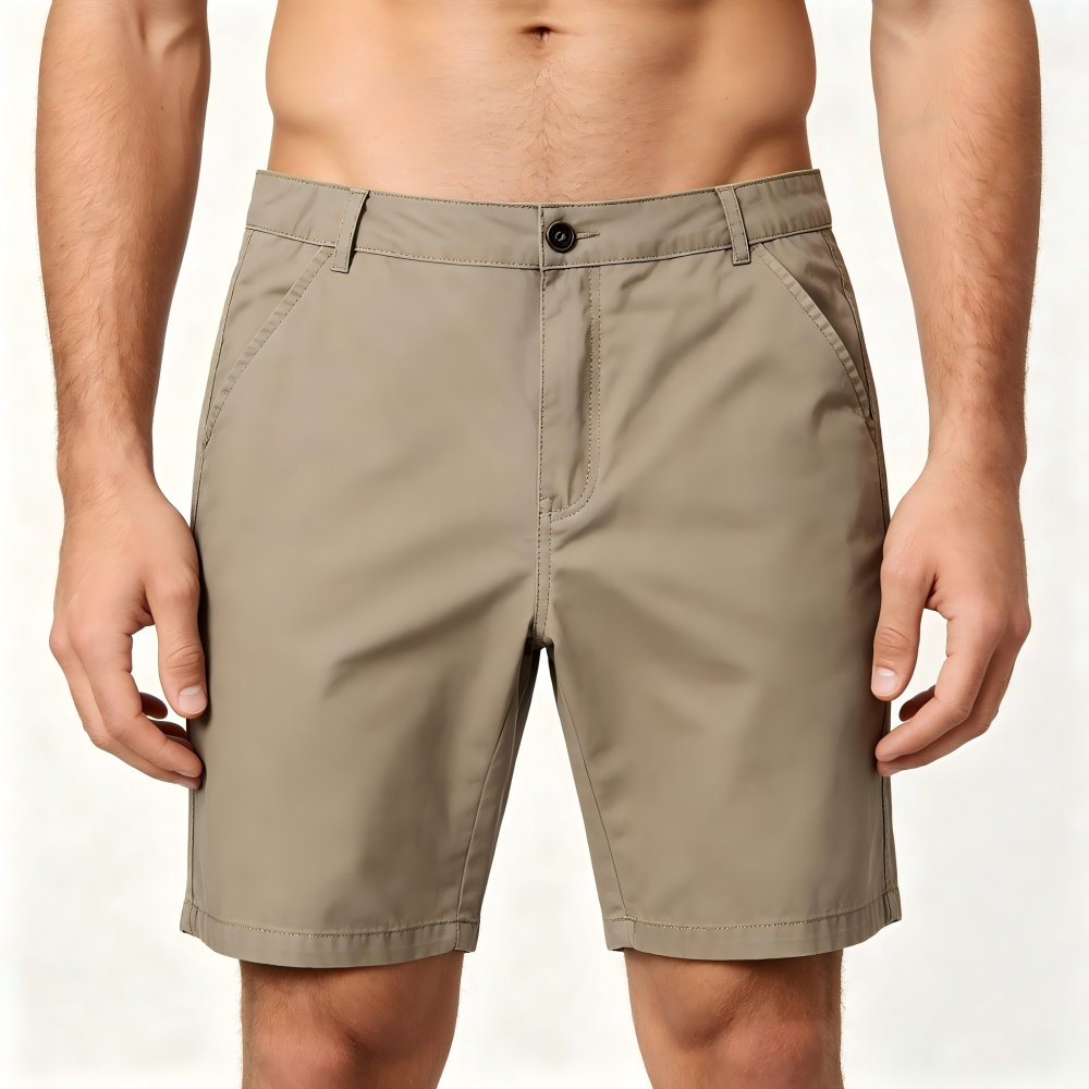 GorgeousBen Men's Breathable Cotton Casual Shorts, Lightweight Summer Outfit