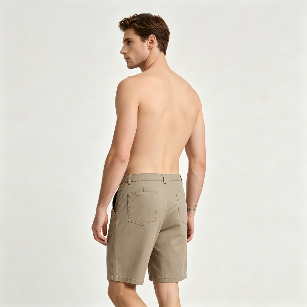 GorgeousBen Men's Breathable Cotton Casual Shorts, Lightweight Summer Outfit