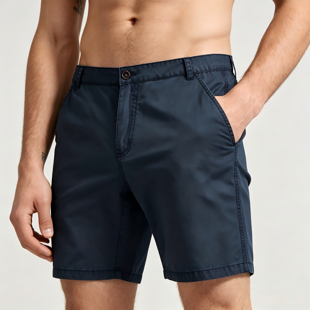 GorgeousBen Men's Breathable Cotton Casual Shorts, Lightweight Summer Outfit