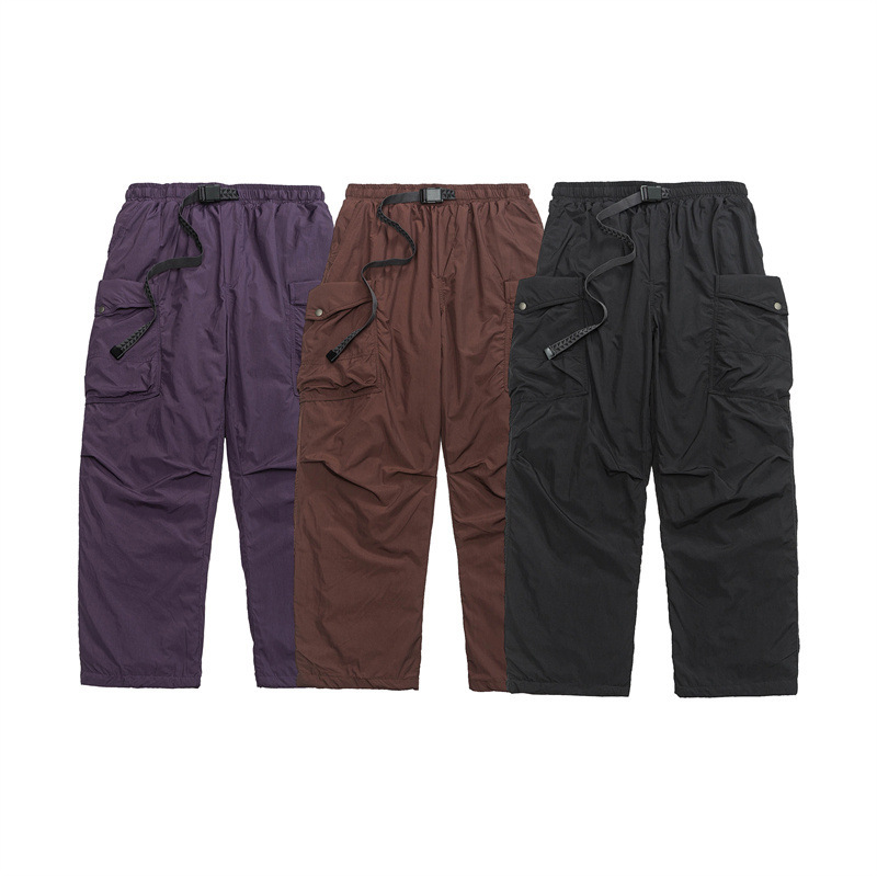 GorgeousBen Men's 90% White Duck Down Loose Cargo Winter Pants
