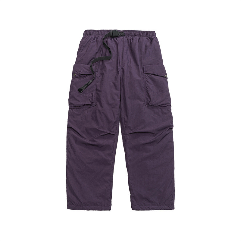 GorgeousBen Men's 90% White Duck Down Loose Cargo Winter Pants