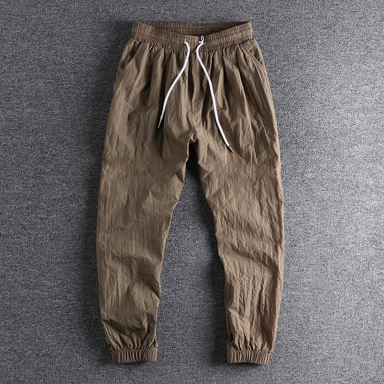 GrogeousBen Men's  Joggers Pants Solid Thin Cargo Sweatpants Male Multi-pocket Trousers New Men Sportswear Custom Made Size Fleece