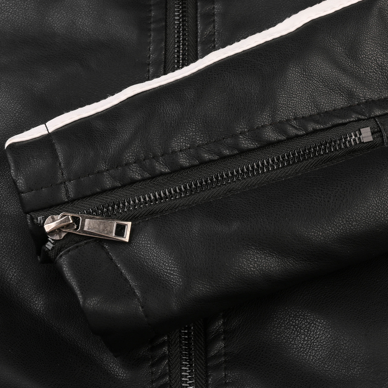 GorgeousBen Faux Leather Jackets for Men Winter Plush Jacket BN9013