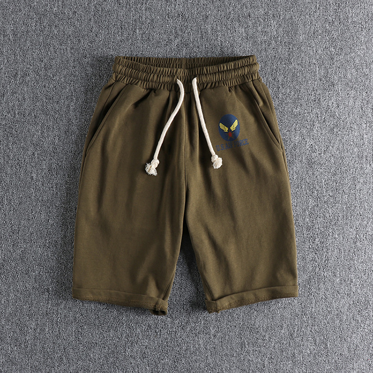 GorgeousBen Men's Wide Legging Casual Shorts High Street Drawstring Track Sweat Shorts