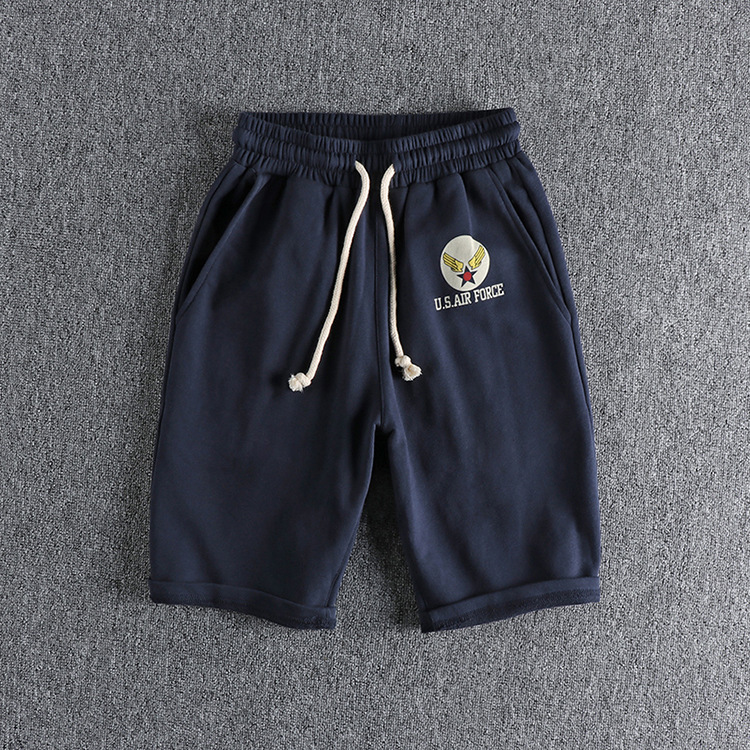 GorgeousBen Men's Wide Legging Casual Shorts High Street Drawstring Track Sweat Shorts