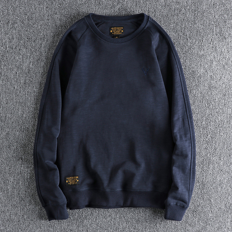 GorgeousBen Men's  crew neck pullover autumn winter French style couple's cotton sweatershirt