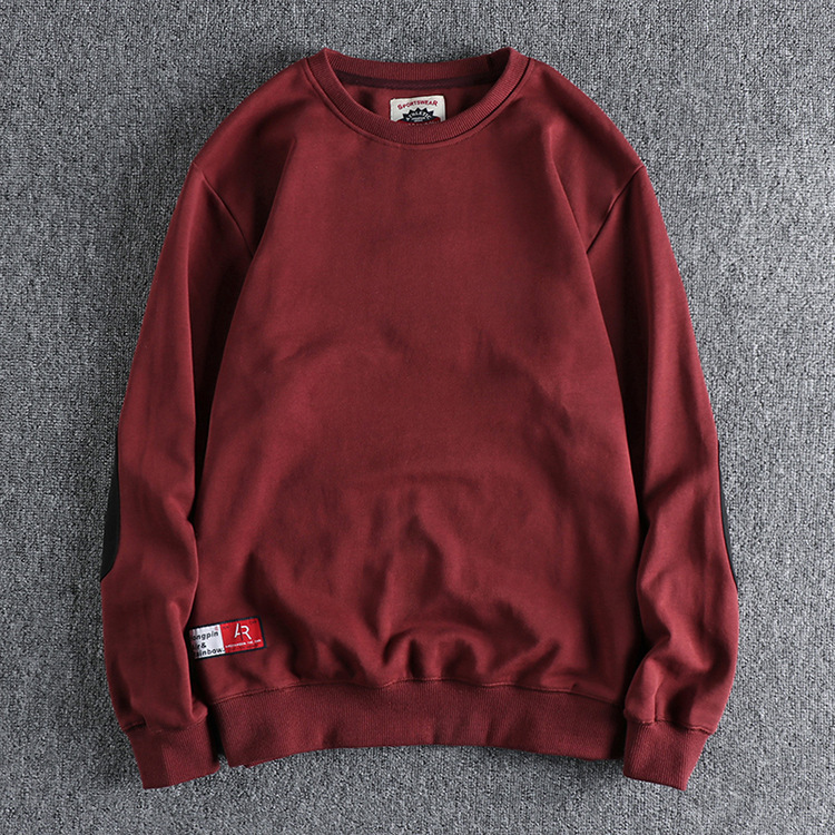 GorgeousBen Men's plain no logo sweatshirt for men, solid pullover crew neck sweatshirt