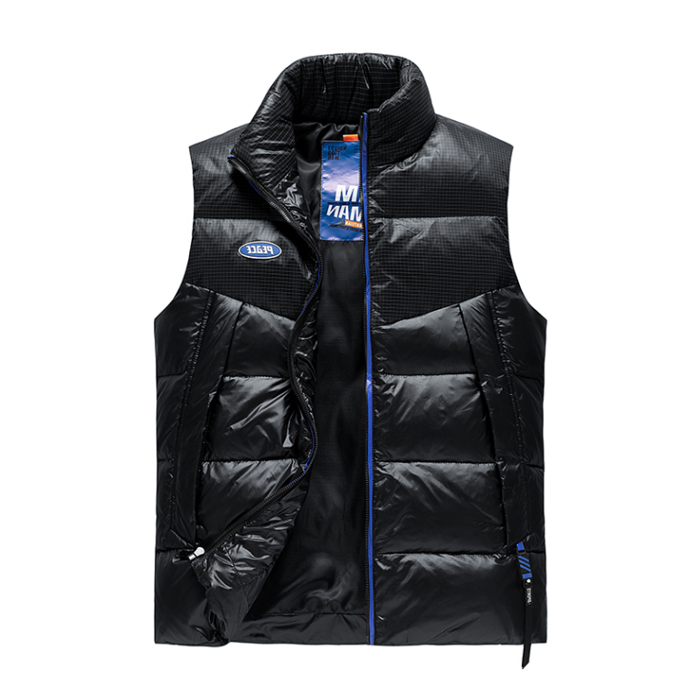Mens  hot sale lightweight breathable warm solid color vest men's down jacket with  duck down for winter