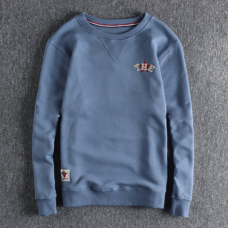 GorgeousBen Men's  crew neck pullover autumn winter French style couple's cotton sweatershirt