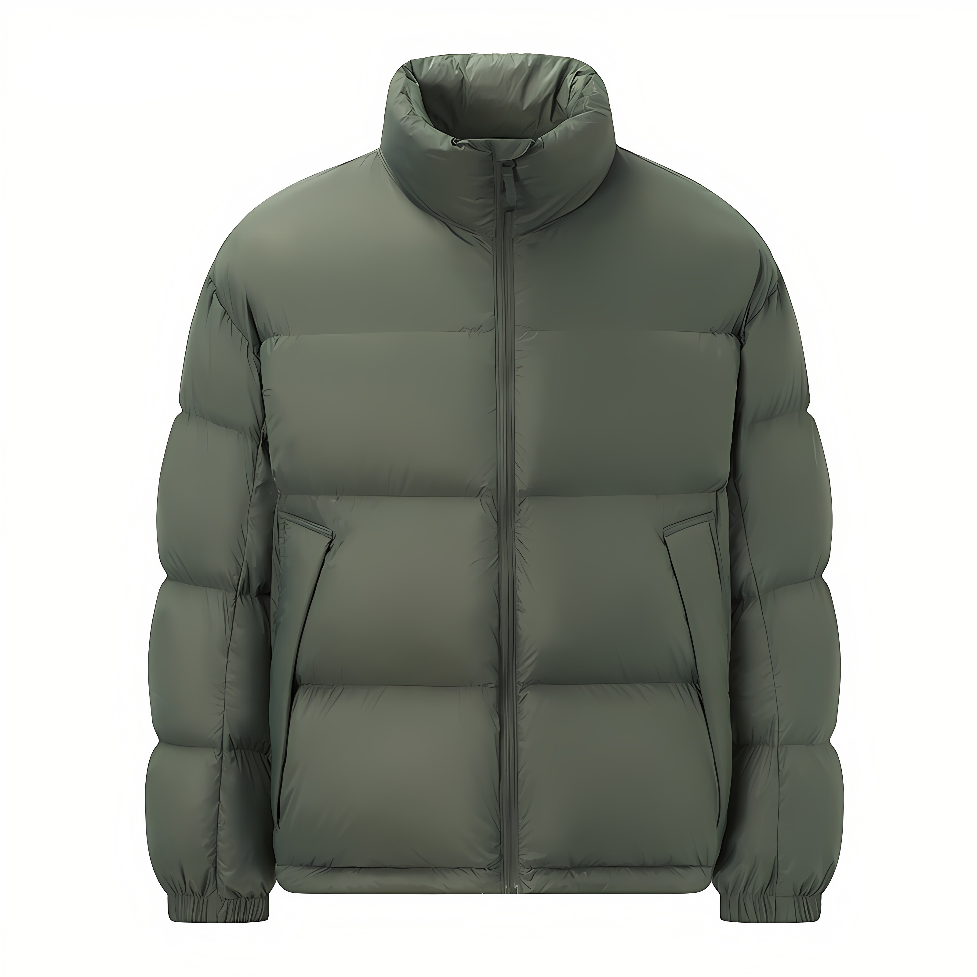 GorgeousBen Solid Color Down Puffer Jackets Oversize Plus size winter outwear Jacket Men Cropped Puffer jackets