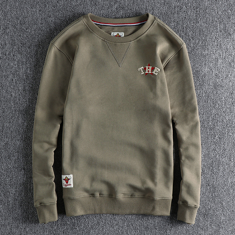GorgeousBen Men's  crew neck pullover autumn winter French style couple's cotton sweatershirt