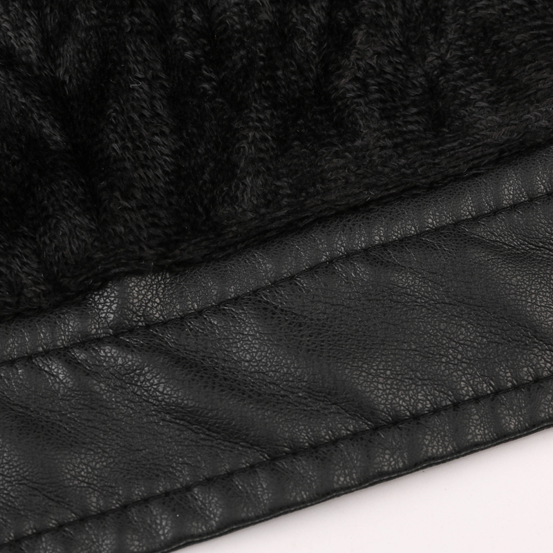 GorgeousBen Faux Leather Jackets for Men Winter Plush Jacket BN9013