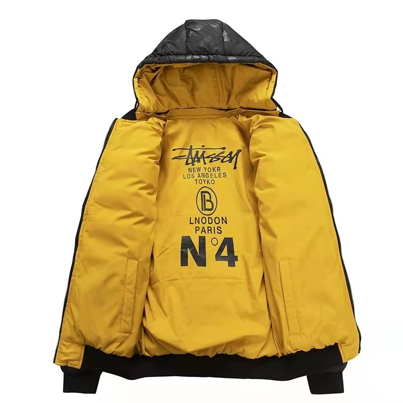 GorgeousBen Men's puffer jacket with hooded BN2208