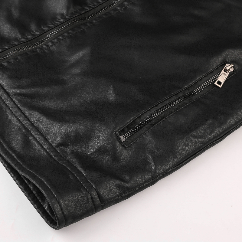 GorgeousBen Faux Leather Jackets for Men Winter Plush Jacket BN9013