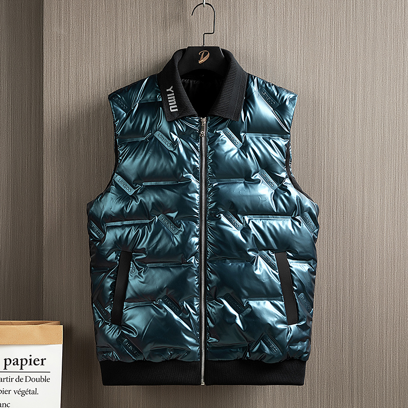 Men Jacket Winter Women Vest Down Cotton Sleeveless Jacket Waistcoat Mans Warm Coat