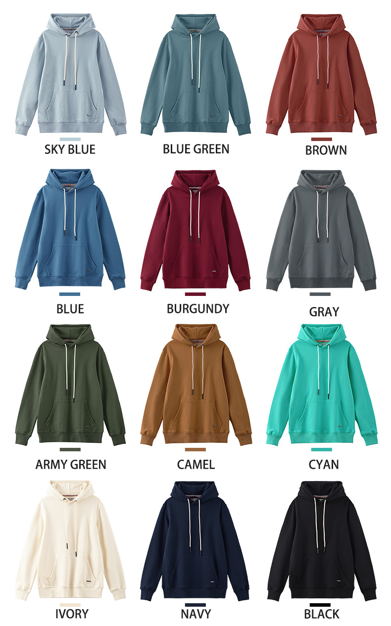 GorgeousBen Male Basic Heavy french terry Hoodies