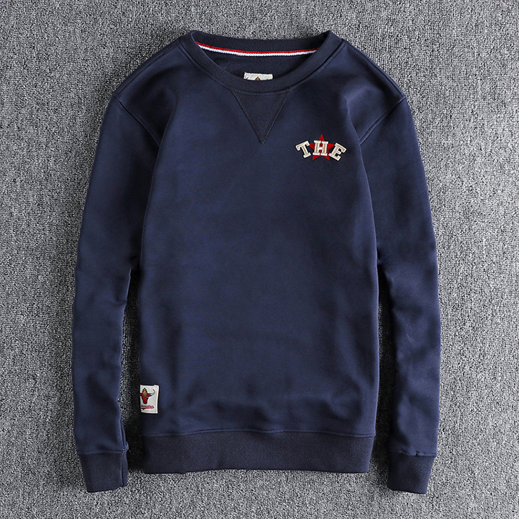 GorgeousBen Men's  crew neck pullover autumn winter French style couple's cotton sweatershirt